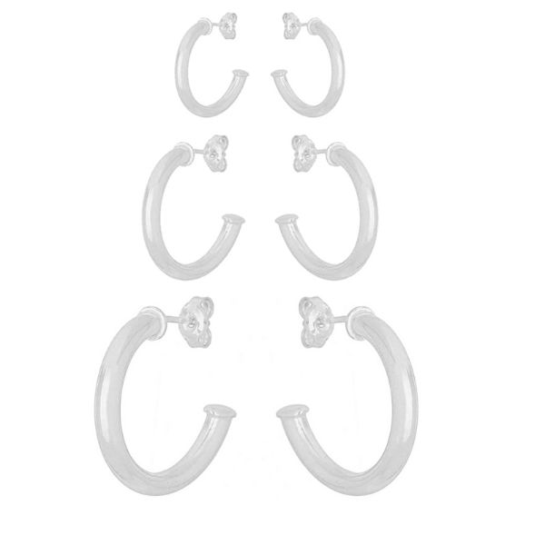Imagem de Brinco trio argola tubo 4,0mm - 0527583