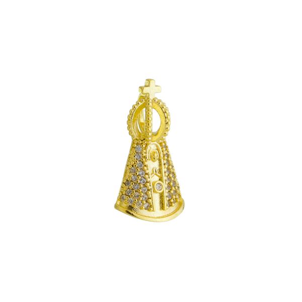 Imagem de Pingente Nossa Senhora Aparecida zircônia  - 0207566