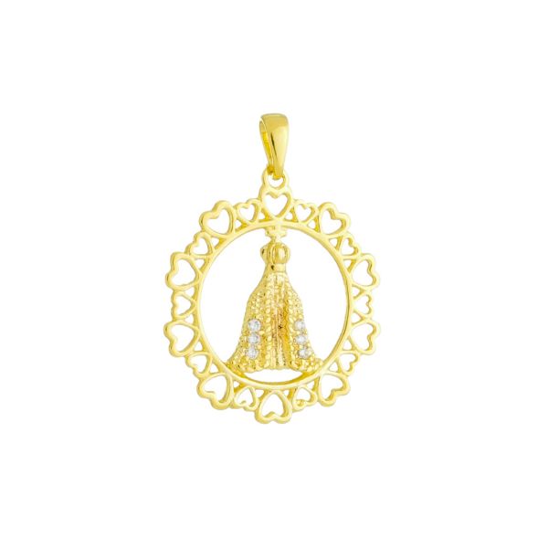Imagem de Pingente Nossa Senhora Aparecida zircônia  - 0207567
