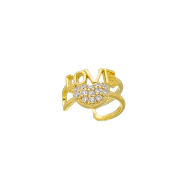 Imagem de Piercing pressão escrito love zircônia - 0207601