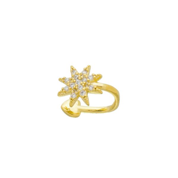 Imagem de Piercing pressão com estrela zircônia - 0207610