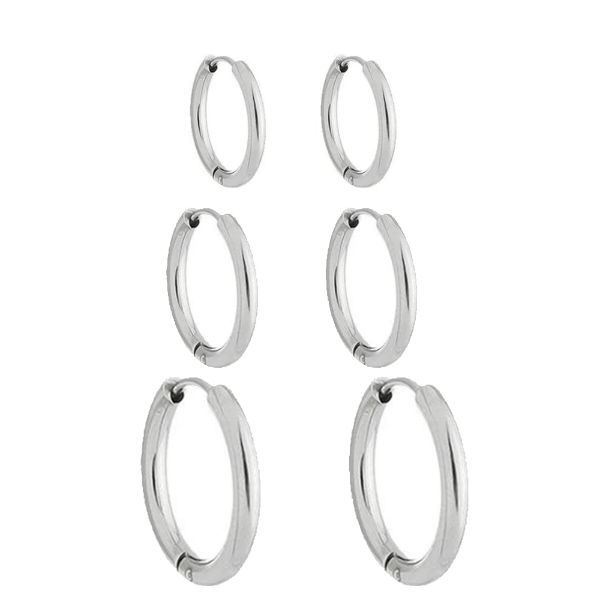 Imagem de Brinco trio argola click  - 0527569