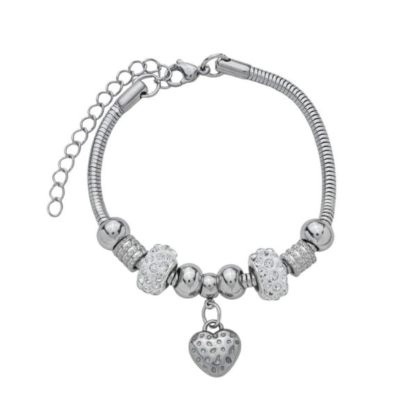 Imagem de Pulseira réplica pandora coração - 0406380
