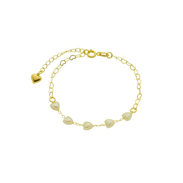 Imagem de Pulseira coração de pérola - 0405943