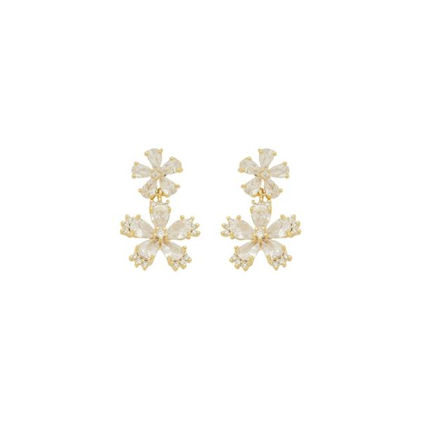 Imagem de Brinco flor zircônia - 0527972 Cores