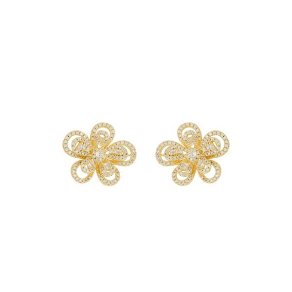Imagem de Brinco flor zircônia - 0527970