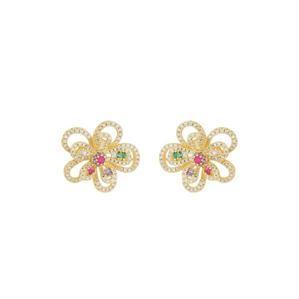 Imagem de Brinco flor zircônia - 0527971