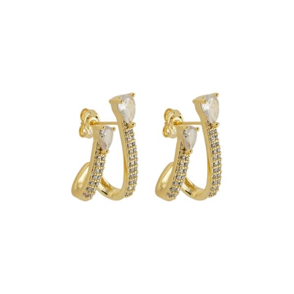 Imagem de Brinco argola aros zircônia - 0527985 
