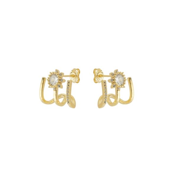 Imagem de Brinco argola aros zircônia - 0527983 