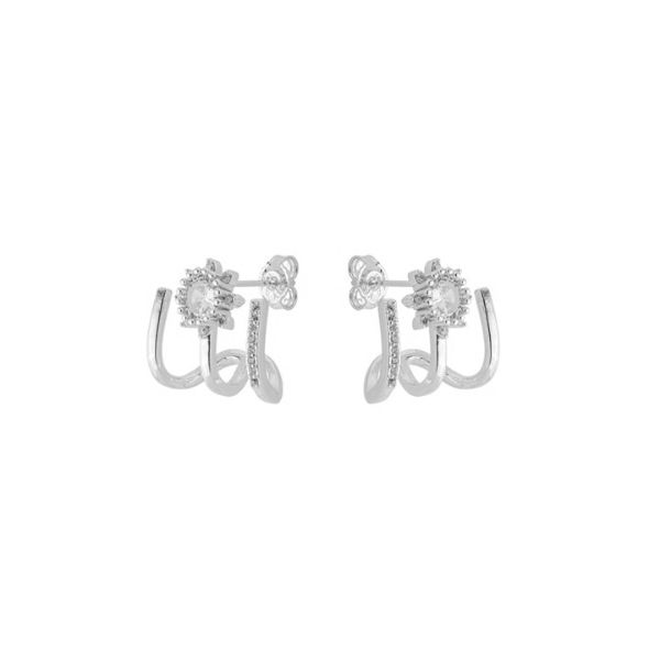 Imagem de Brinco argola aros zircônia - 0527984