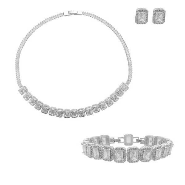 Imagem de Conjunto retângulo zircônia  - 1101405
