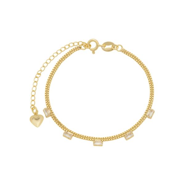 Imagem de Pulseira pedra baguete zircônia - 0406285