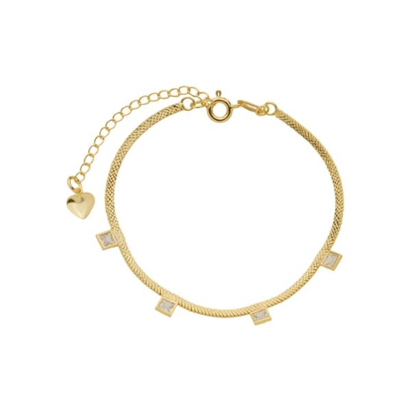 Imagem de Pulseira pedra quadrada zircônia - 0406287