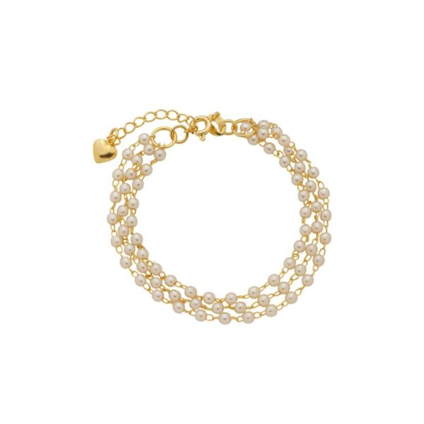 Imagem de Pulseira 3 voltas com pérolas - 0405991