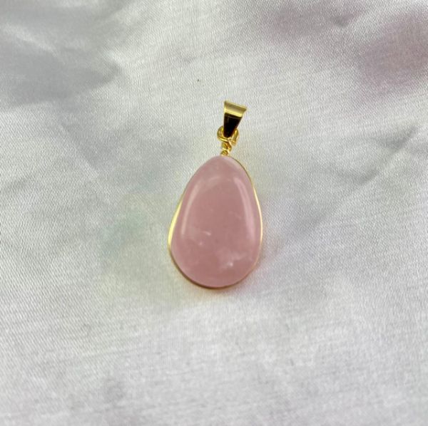 Imagem de Pingente pedra rosa natural  - 0207934