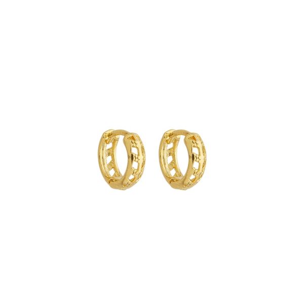 Imagem de Brinco argola click trabalhada - 0526147