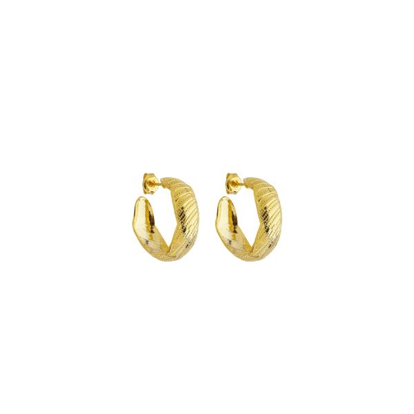 Imagem de Brinco argola chapa trabalhada - 0526648