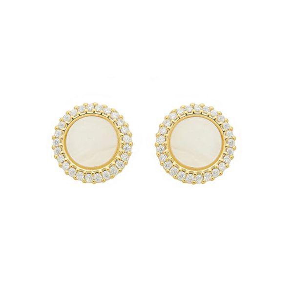 Imagem de Brinco redondo madrepérola - 0528404