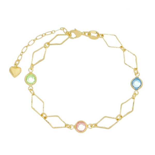 Imagem de Pulseira losango diamantado zircônia - 0404409