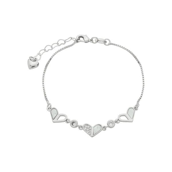 Imagem de Pulseira coração madrepérola - 0406351