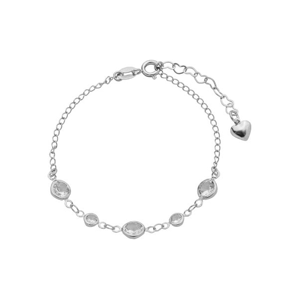 Imagem de Pulseira elo iguais  zircônia - 0406492