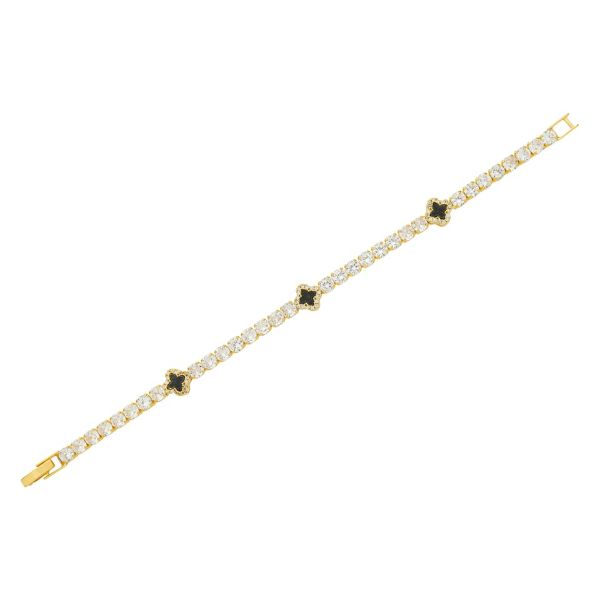 Imagem de Pulseira riviera trevo zircônia - 0406499