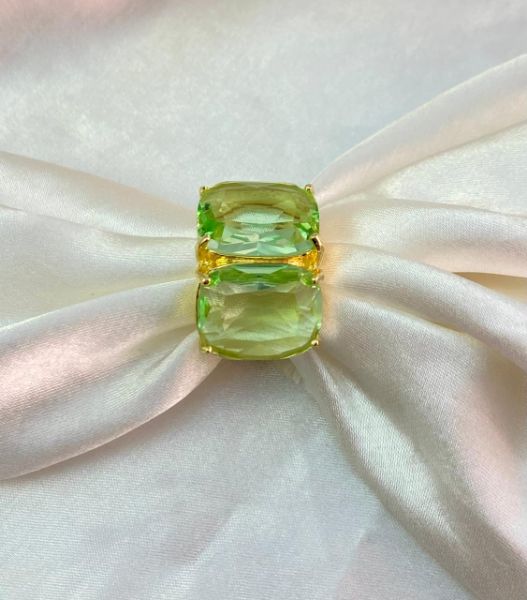 Imagem de Anel pedra verde natural - 0104289