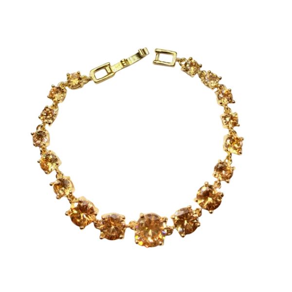 Imagem de Pulseira champanhe zircônia  - 0402020