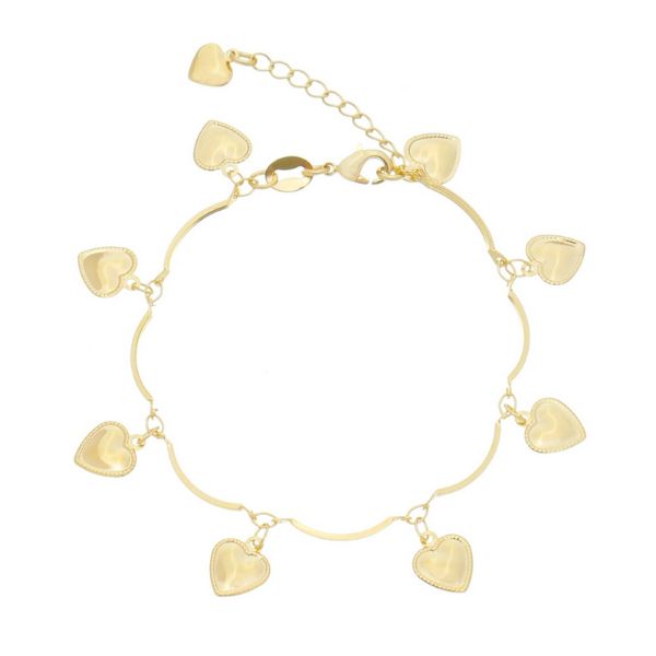 Imagem de Pulseira pingentes coração - 0405081