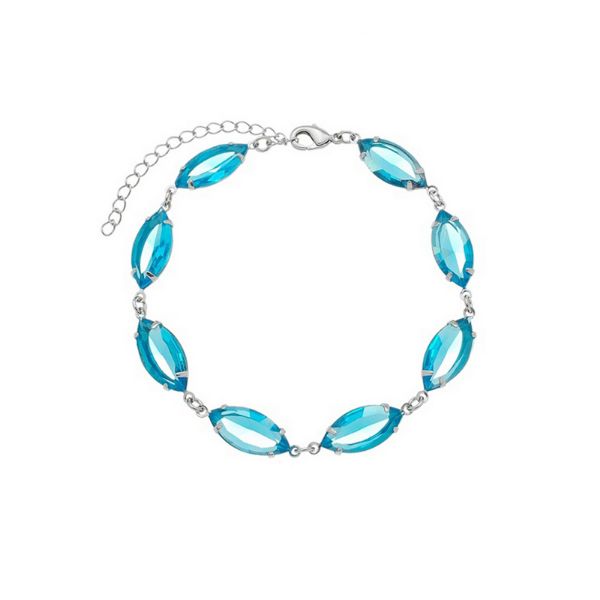 Imagem de Pulseira pedra navete azul - 0405184