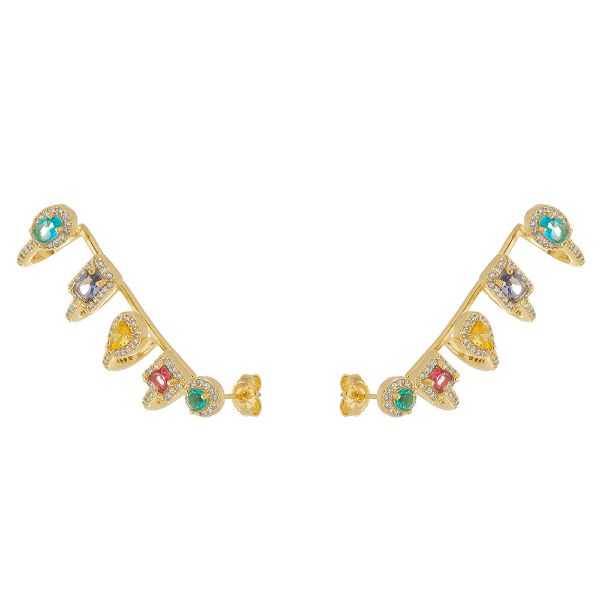 Imagem de Brinco ear cuff zircônia colorida - 0525682