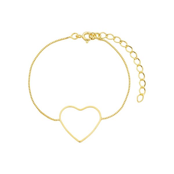 Imagem de Pulseira coração vazado  - 0406323