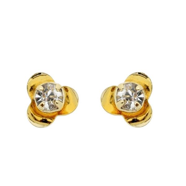 Imagem de Brinco flor strass - 0509736