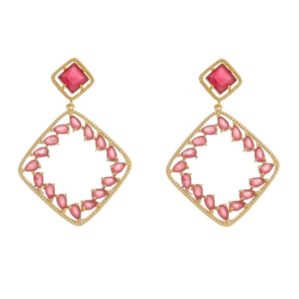 Imagem de Brinco pedra natural pink - 0520687