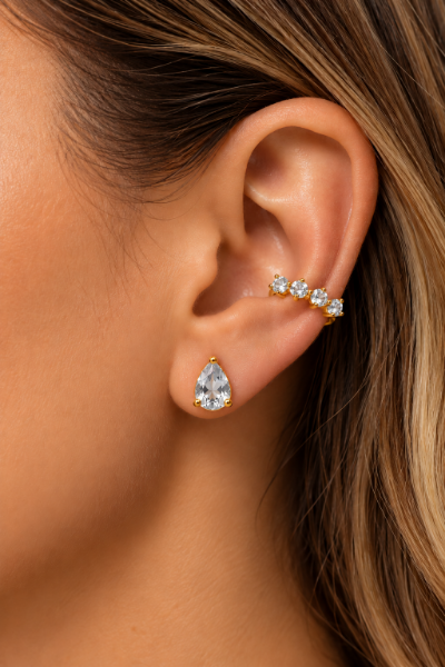 Imagem de Kit Brinco gota e piercing - 0528846 