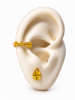 Imagem de Kit Brinco gota e piercing - 0528846 AMARELO