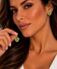 Imagem de Conjunto coração zircônia verde; 1,1cm - 1101375 - 