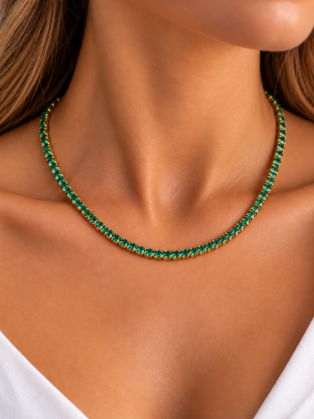 Imagem de Corrente riviera zircônia; 40cm - 0307060 TURMALINA