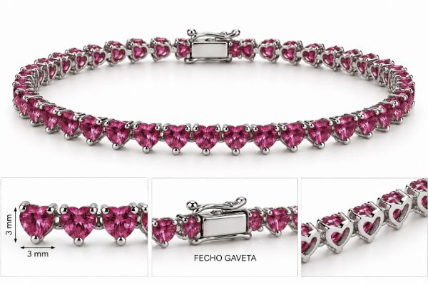 Imagem de Pulseira riviera zircônia - 0406553 PINK