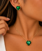 Imagem de Conjunto coração verde esmeralda - 1101304
