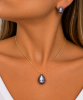 Imagem de Conjunto gota zircônia roxa - 1101204