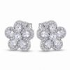 Imagem de Brinco flor zircônia - 0527483 BRANCO