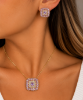 Imagem de Conjunto quadrado pedras zirconia - 1101155